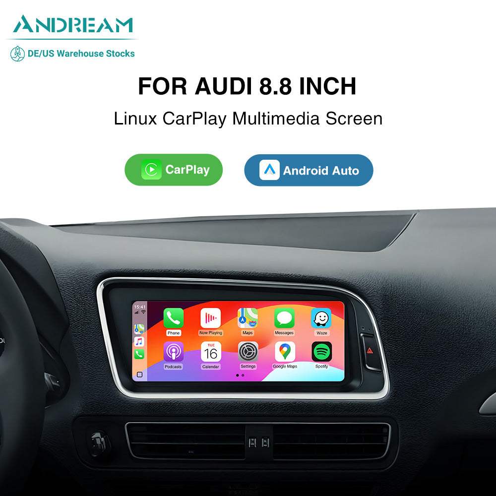 8.8 Inch Touchscreen Apple Carplay Android Auto Interface For Audi A4 A5 S4 S5 RS4 RS5 Q5 2009-2018 Car Radio Stereo GPS Multimedia Navigation Player