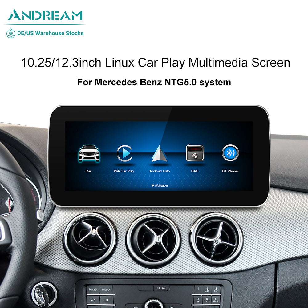 Carplay/Android Auto 12.3 ''Touchscreen Linux Screen