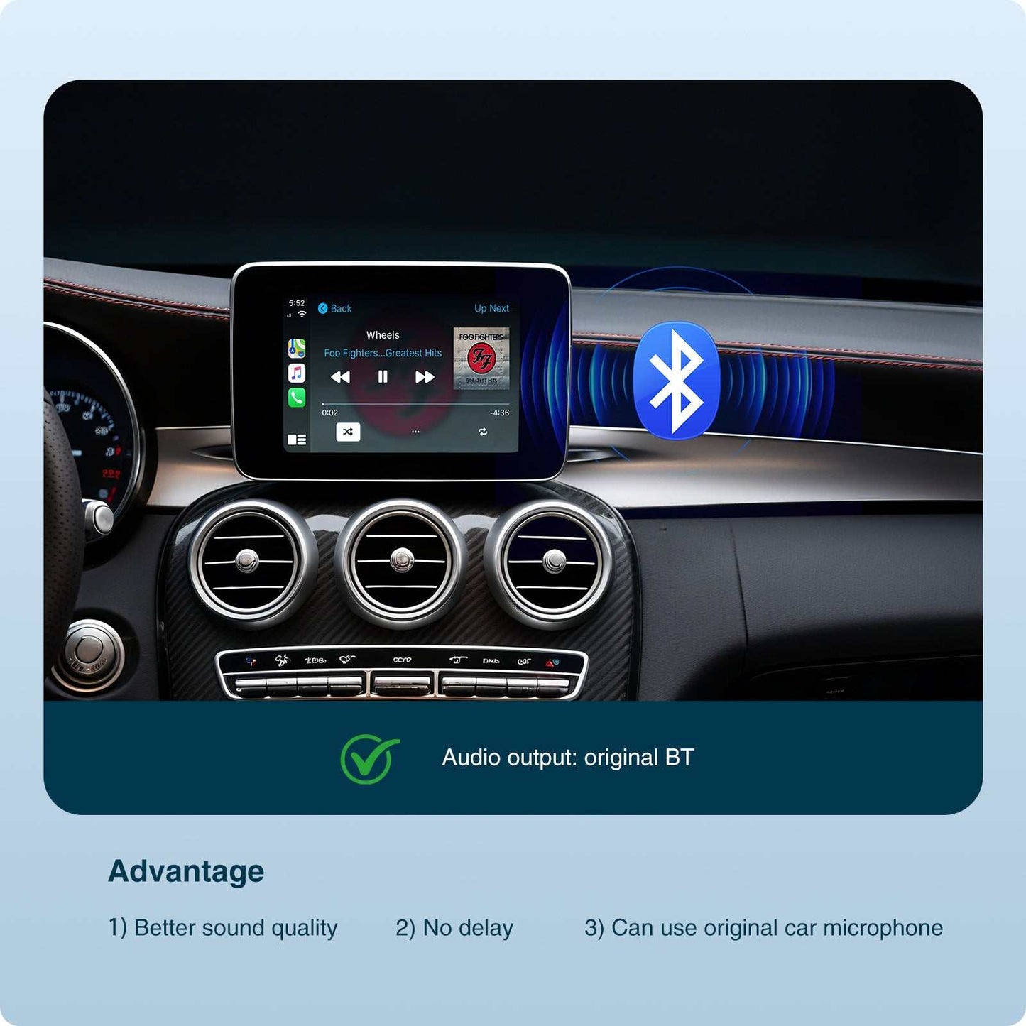 Wireless CarPlay CarPlay and Android Auto MMI Adapter for Mercedes NTG4.5 4.7 5.0 A B C E S Class GLA GLC GLE GLS Retrofit Kit Box
