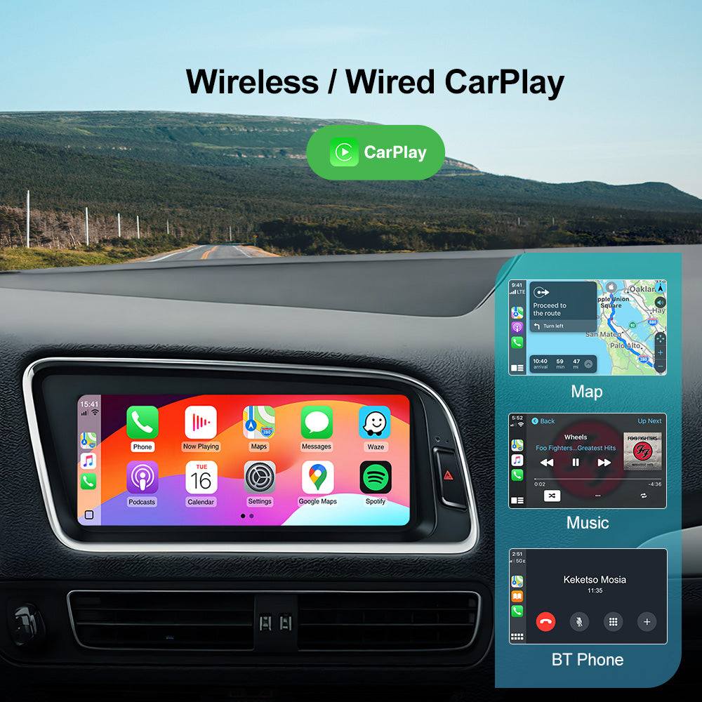 8.8 Inch Touchscreen Apple Carplay Android Auto Interface For Audi A4 A5 S4 S5 RS4 RS5 Q5 2009-2018 Car Radio Stereo GPS Multimedia Navigation Player