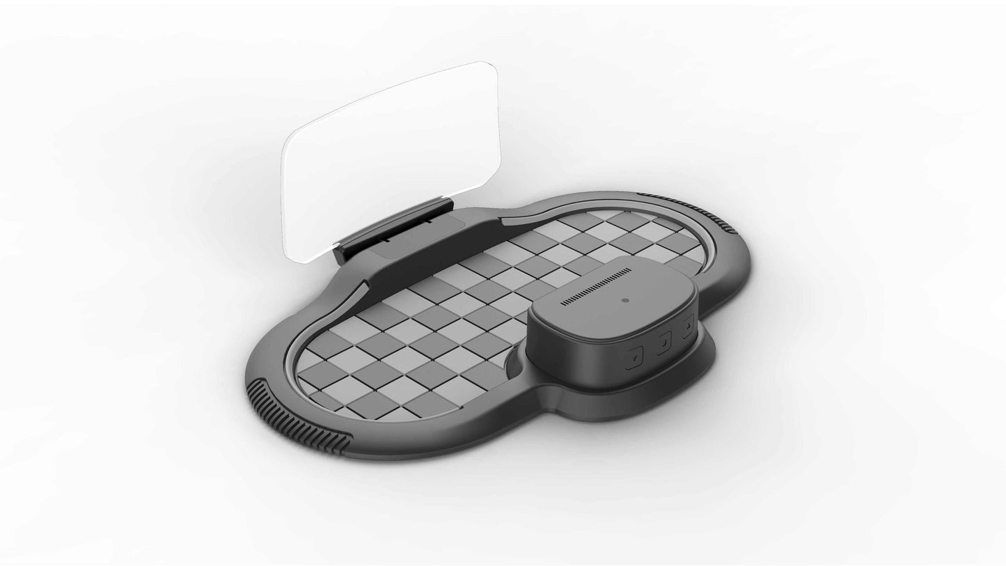 Smart HUD Supports Wireless CarPlay/Android Auto Voice & Button Remote Control Real-Time Navigation Music Playback Universal Fit for All Cars