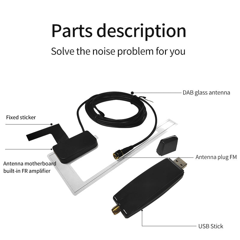 Car DAB+ Tuner/Box for Android Car DVD USB Digital Audio Broadcasting Receiver with Antenna Works for Europe android