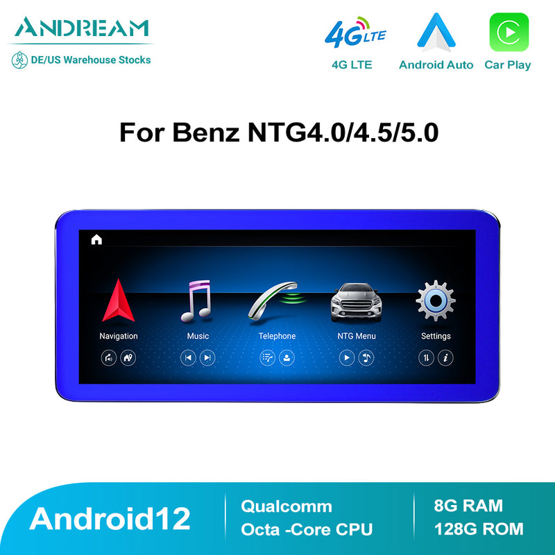 8.8/10.25 Wireless CarPlay Android Auto Car Multimedia Display For B –  Andream(US)