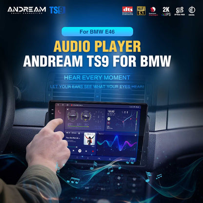 Car Stereo For BMW 3 Series 325i 330i M3 Sedan E46 1998-2006 Radio Apple Carplay Android Auto Android 14 Touchscreen GPS Audio Player Rear Camera DVD