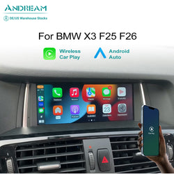 8.8 Inch Wireless CarPlay Android Auto Head Unit Multimedia For BMW X3 F25 X4 F26 CIC Video Players GPS Navigation Head Unit