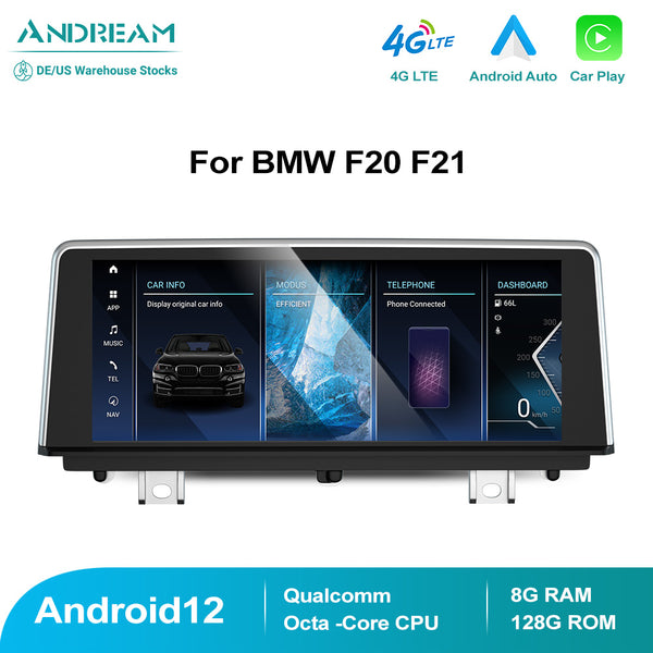 8.8" Android 12.0 8G+128G Qualcomm Octa-Core IPS Car Interface MultiMedia For BMW Series 1 2 F20 F21 2013-2017 CIC NBT GPS Navigation Head Unit Radio