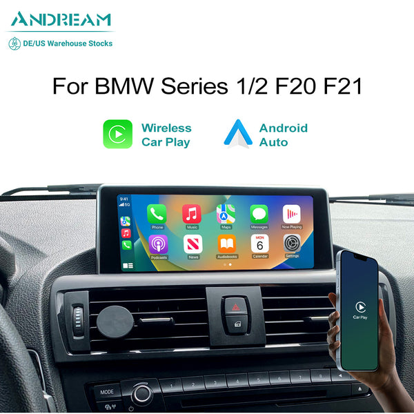 8.8 Inch Wireless Apple CarPlay Android Auto Multimedia Head Unit For BMW Series 1 2 F20 F21 2013-2017 Display Touch Screen Navigation