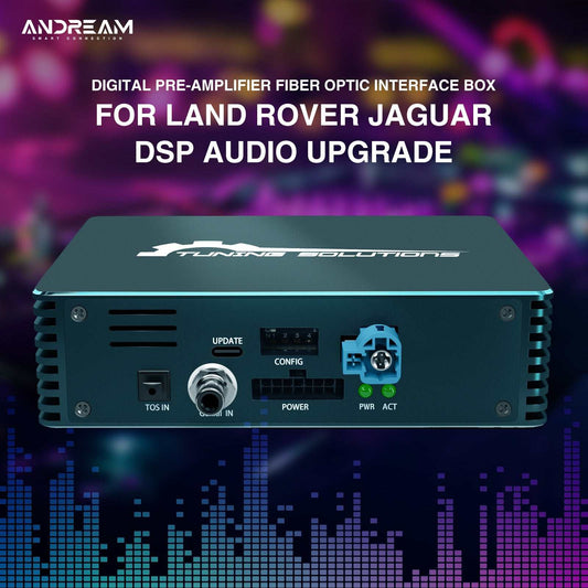 Fibre Optic Amplifier Adaptor Audio OEM DSP Upgrade Interface Kit Ethernet For Jaguar Land Rover Discovery 4 Sport Evoque  Car Stereo Sound Tuning