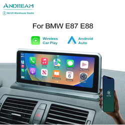 10.25" Wireless CarPlay Android Auto Multimedia Video Players Head Unit For BMW 1 Series E81 E82 E87 E88 2005-2014 GPS Navigation