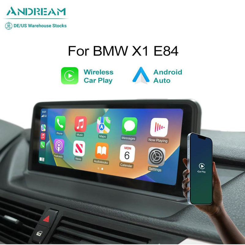 10.25" Wireless CarPlay Car Multimedia Screen For BMW X1 E84 2009-2015 iDrive Wired Android Auto Head Unit Car Dvd Player