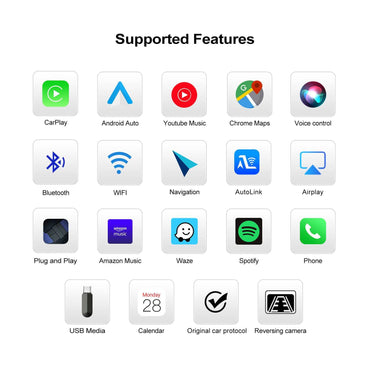 Andream Wireless CarPlay Android Auto MMI Adapter Box for Volvo XC70 XC90 S80 S90 V70  Retrofit Interface