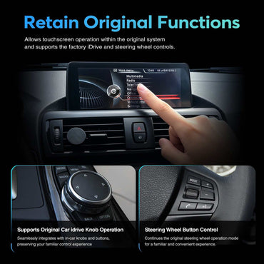 10.25 Inch Wireless Apple CarPlay Android Auto Multimedia Head Unit For BMW Series 1 2 F20 F21 2013-2017 Display Touch Screen Navigation