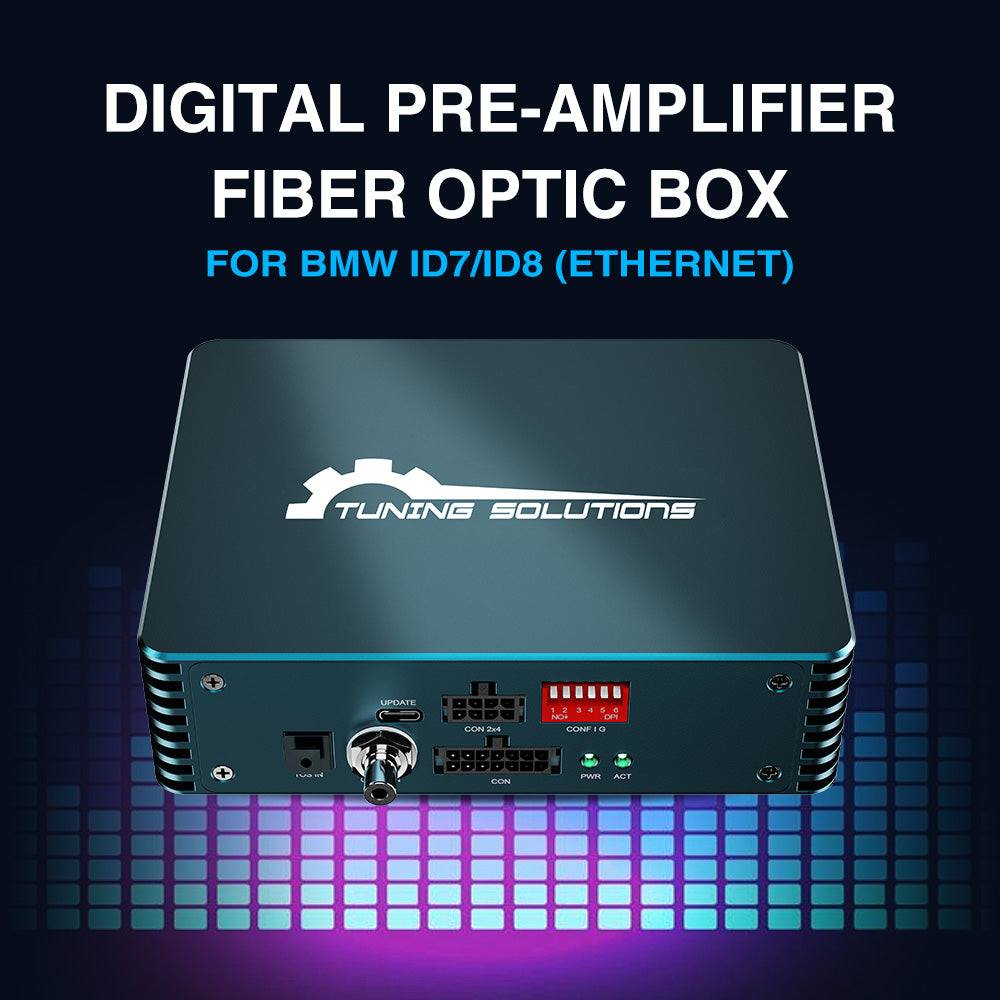 Fibre Optic Amplifier Adaptor Audio Upgrade Interface Ethernet For BMW Fiber Optic Audio Box MOST Systems Control Adjustments Car Stereo