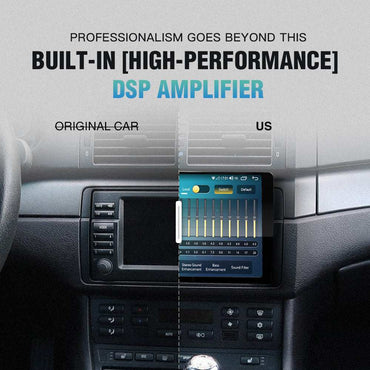 Andream Android 14 Wireless CarPlay Android Auto for BMW E46 325i M3 Sedan Car Stereo Audio Tuning Player
