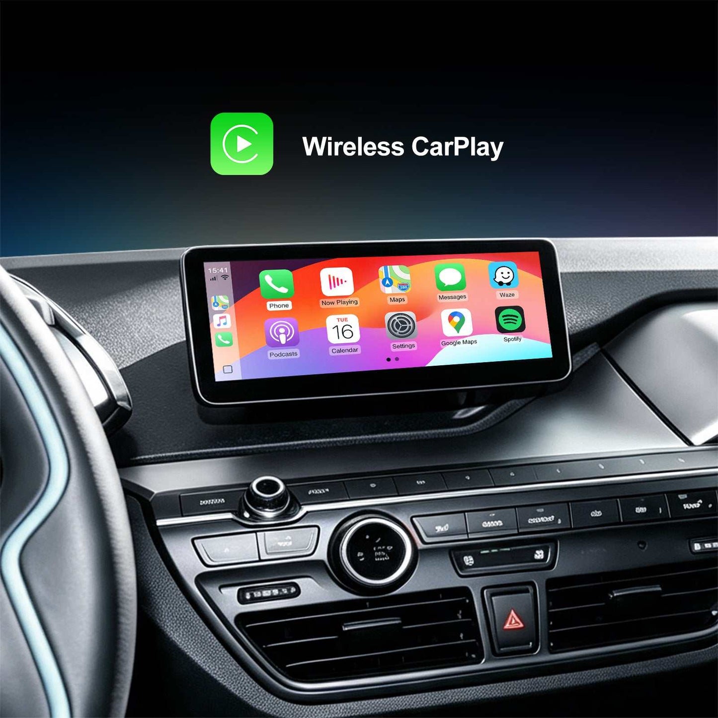 10.25" Android 14.0 8G+128G Qualcomm Octa-core IPS Head Unit With Wireless CarPlay/Android Auto For BMW I3 I8 2013-2019 GPS Navigation
