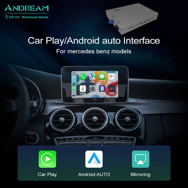 Wireless CarPlay Android Auto MMI Interface Adapter Prime Retrofit For Mercedes Benz NTG 5.5/6.0 Touchscreen Navigation Upgrade Airplay Box