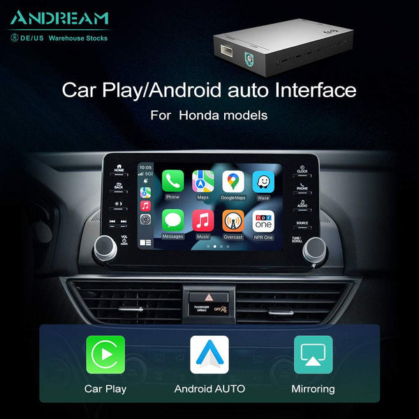 Wireless Carplay Interface Ｍodule Box For Honda Judai Accord INSPIRE 2018-2021 Android Auto Original Screen Upgrade Mirrorlink GPS Navigation