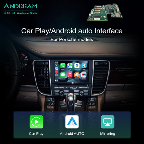 Wireless CarPlay Android Auto MMI Interface Adapter Prime Retrofit For Porsche 911 Bosxter Cayman Macan Cayenne Panamera  PCM3.1 PCM4.0 Navigation
