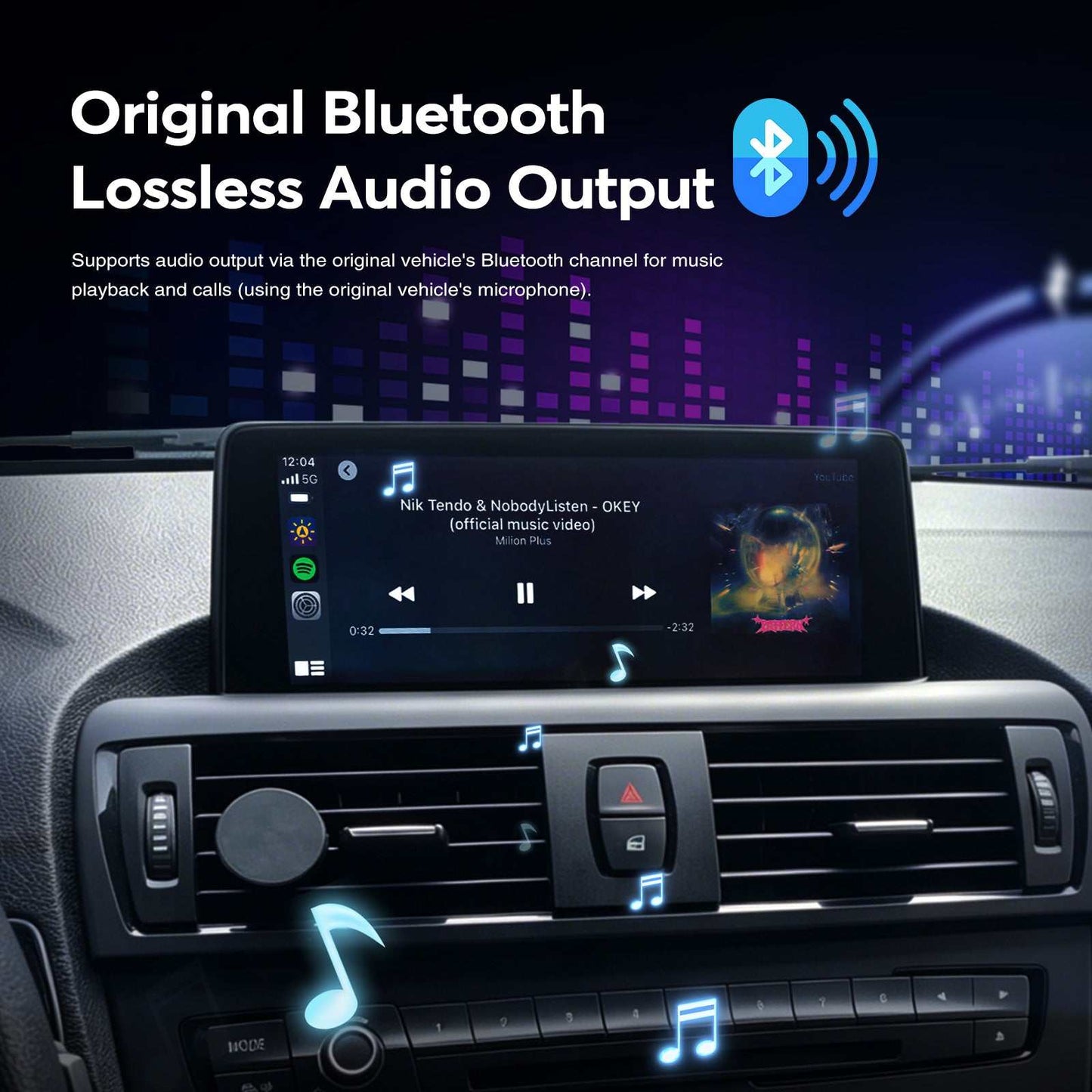 10.25 Inch Wireless Apple CarPlay Android Auto Multimedia Head Unit For BMW Series 1 2 F20 F21 2013-2017 Display Touch Screen Navigation