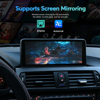 10.25" Wireless CarPlay Android Auto Car Multimedia Display For BMW Series 3 4 F30 F31 F34 F32 F33 F36 F80 CIC NBT Head Unit Screen