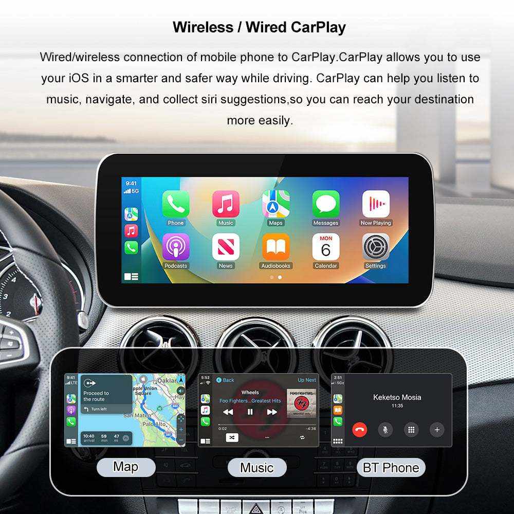 Linux Touchscreen 12.3 inch Wireless Carplay Android Auto For