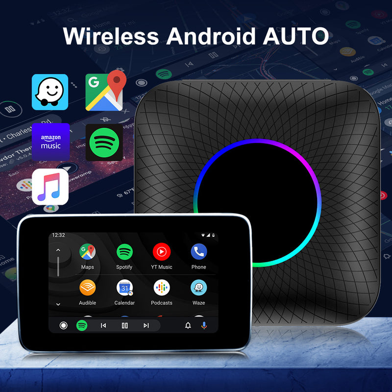 Android 13 8G+128G CarPlay AI Box 8-Core 6125 CPU Wireless CarPlay Android Auto Netflix YouTube Car AI Boxs Strong WiFi Bluetooth Voice Assistant
