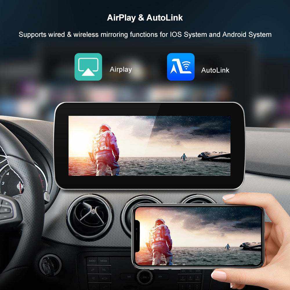 Radio Android 12.3" Para Mercedes-Benz GLK X204 2013-2015 - Qualcomm 8-Core, 8GB+128GB, Wireless CarPlay/Android Auto, 4G, GPS, CANBUS - Reemplazo NTG 4.5