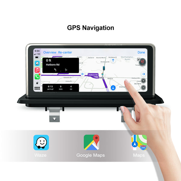 10.25" Wireless CarPlay Android Auto Multimedia Video Players Head Unit For BMW 1 Series E81 E82 E87 E88 2005-2014 GPS Navigation