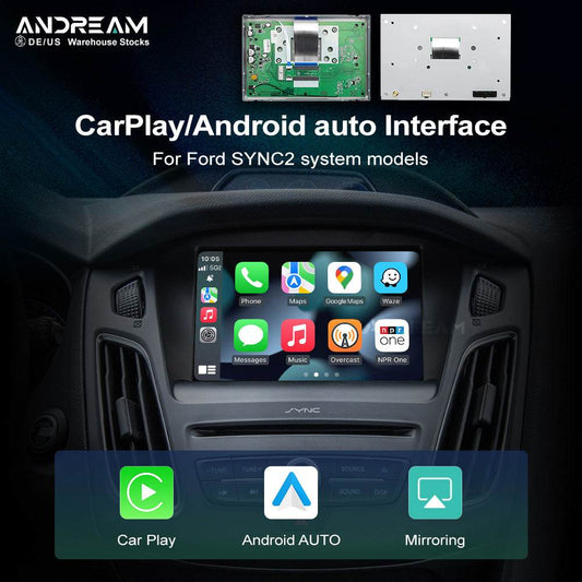 Wireless Carplay For Ford Focus Explorer Fusion Focus Fiesta Escape Edge Explorer Sync 2 Met Android Auto Interface Link Airplay Auto Play Functions