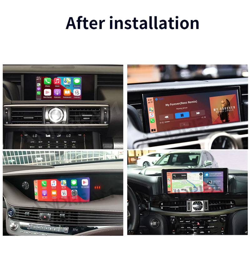 Wireless Car Carplay Navigation For Lexus GS/LS/ES/IS/UX/LX/RC/NX/RX Android Auto MMI Prime Retrofit Automatic Interface Box Mirror Multimedia