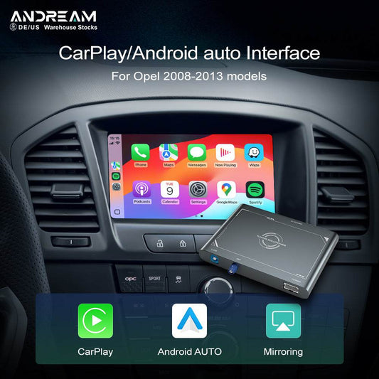 Wireless Carplay Android Auto For Opel Astra Cascada GTC Meriva Zafira Tourer Insignia Mokka Ampera 2008-2016 Retrofit Adapter Kit AirPlay Mirror Link