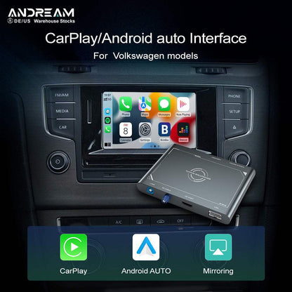 Andream Wireless CarPlay Android Auto MMI Retrofit Module For VW Golf Passat Lingdu Tiguan Teramont 2014-2018 Navigation