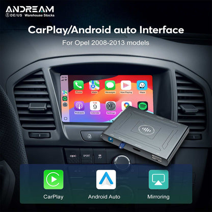 Wireless Carplay Android Auto For Opel Astra  Meriva Zafira Tourer Insignia Mokka Ampera Chevrolet 2008-2016 Retrofit Adapter Kit AirPlay Mirror Link