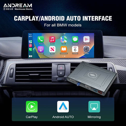 Andream Wireless CarPlay & Android Auto MMI Prime For BMW CIC NBT EVO System Series 1 2 3 4 5 6 7 X1 X3 X4 X5 X6 X7 Mini I3 I8 GPS Navigation Kit
