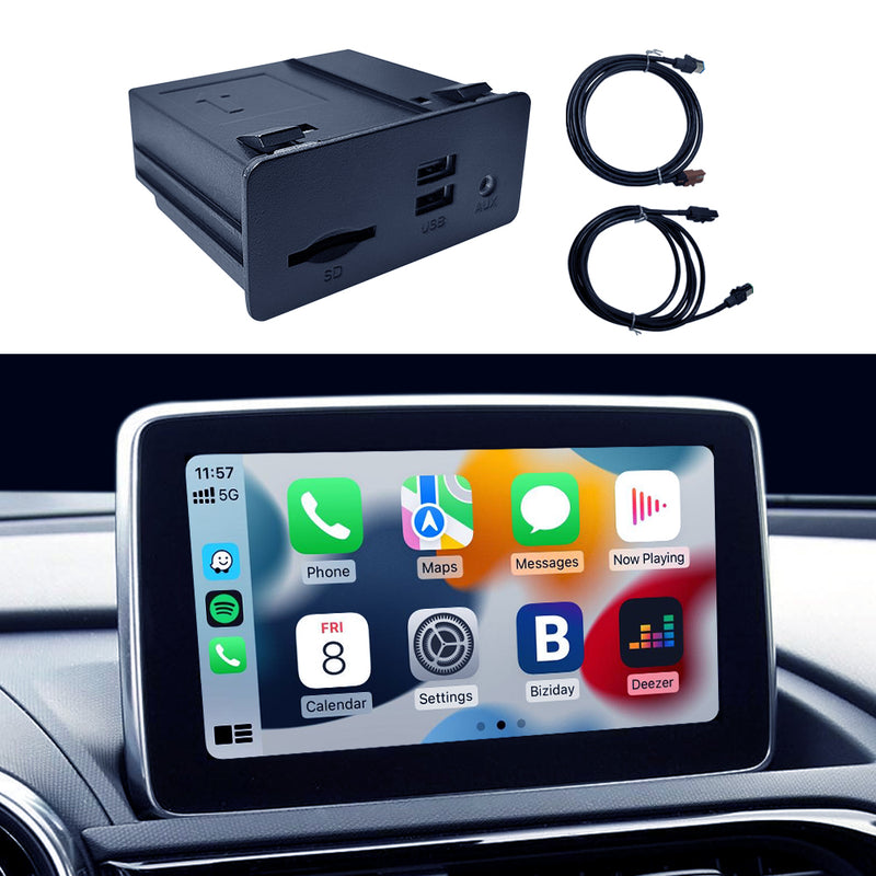 Wired Carplay Android Auto USB Adapter Hub OEM For Retrofit Mazda 3 6 2 Mazda CX5 CX3 CX9 Miata MX5 Toyota Yaris 2014-2020 Kit Upgrade