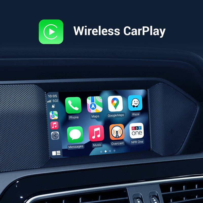 Plug & Play Wireless Carplay For Mercedes Benz A/B/C/E/CLA/GLA/GLK/CLS/ NTG4.5 System 2012-2015 Becker Module Android Auto Navigation