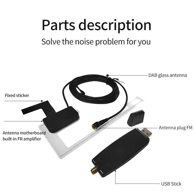 Car DAB+ Tuner/Box for Android Car DVD USB Digital Audio Broadcasting Receiver with Antenna Works for Europe android