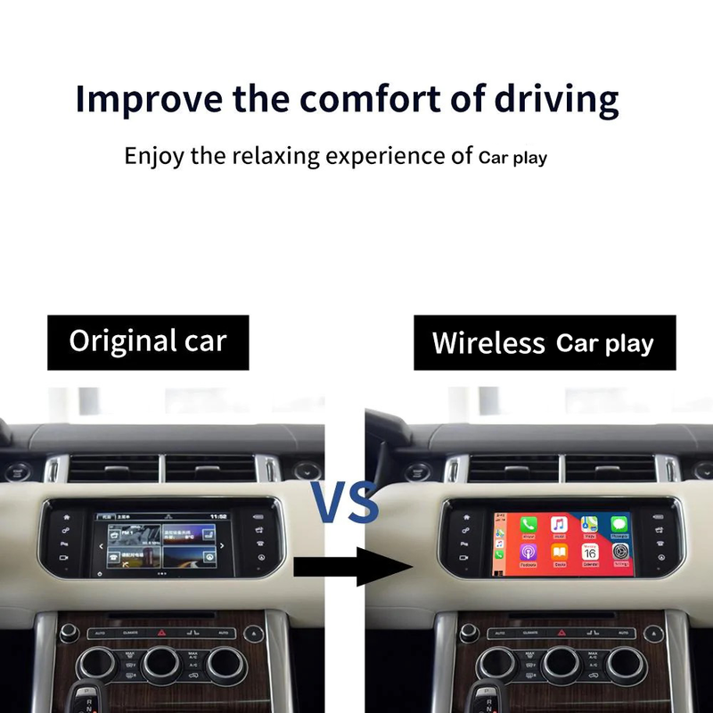 Wireless Carplay Interface Module Box For Land Range Rover Sport Evoque Vogue Discovery 4 Jaguar XE XF Android Auto Mirror Navigation Box