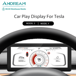 8.8" Steering Wheel Center Console Digital LCD Dashboard Instrument Wireless Carplay Android Auto OTA Upgrades Touchscreen For Tesla Model 3 Model Y